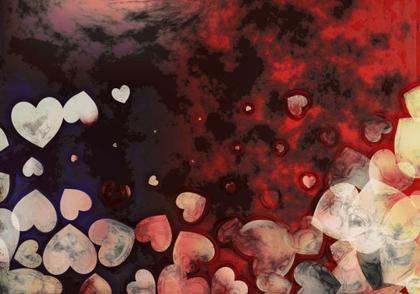 Abstract Hearts Composition