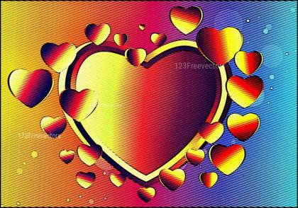 Hearts Gradient Illustration