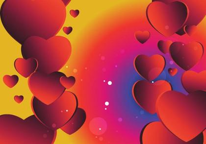 Hearts Gradient Background