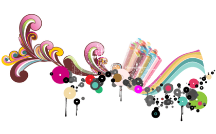 Abstract Colorful Drops Background Design Vector Free