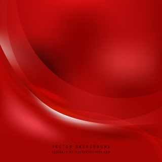 Abstract Red Wave Background Design