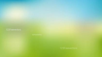Blurred Green and Blue Background