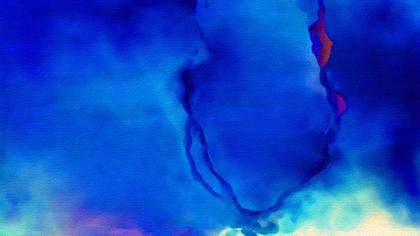 Abstract Blue Fluid Art