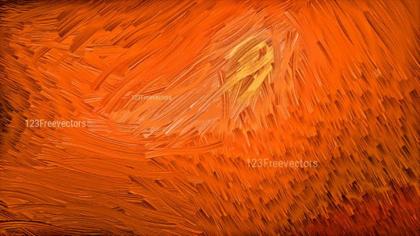 Abstract Orange Brushstrokes