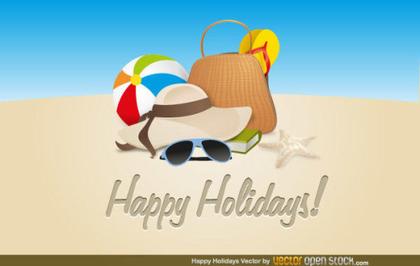 Happy Holidays Vector Art Free