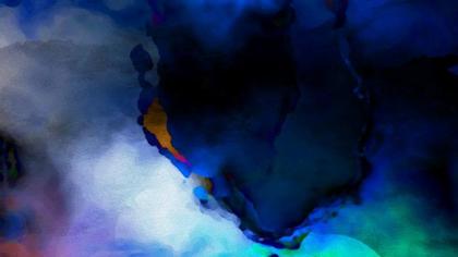 Abstract Watercolor Composition