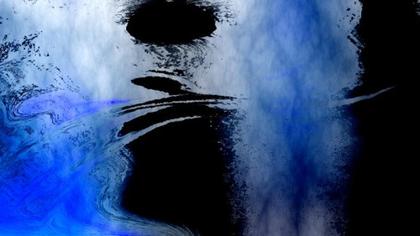 Abstract Blue and Black Swirls