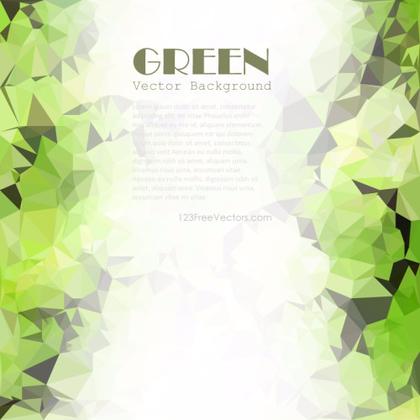Green Abstract Polygonal Triangular Background Free