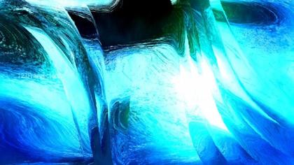 Abstract Flowing Blue and Teal