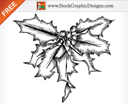 Holly Berry Free Vector Illustration