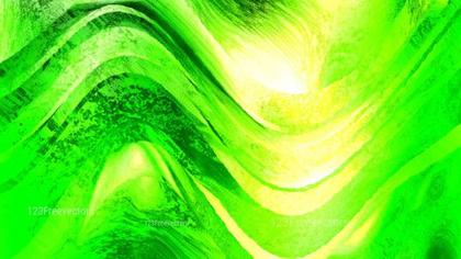 Abstract Green and Yellow Swirls