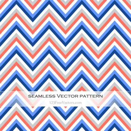 Colorful Chevron Seamless Pattern Vector