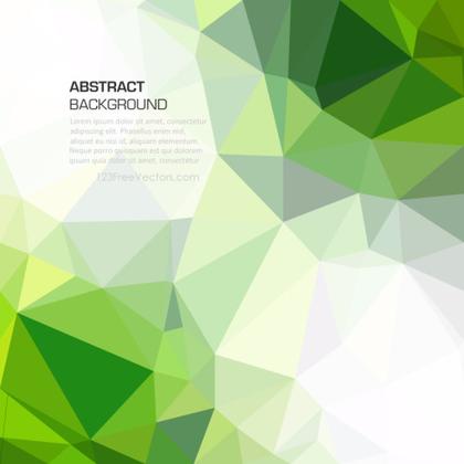 Polygonal Green Background Illustrator