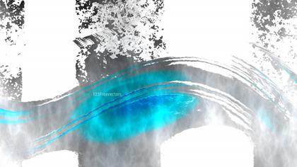 Abstract Teal Brushstrokes