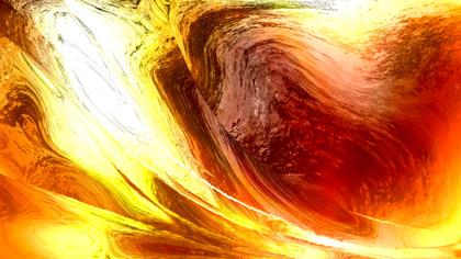 Abstract Flowing Gold and Red