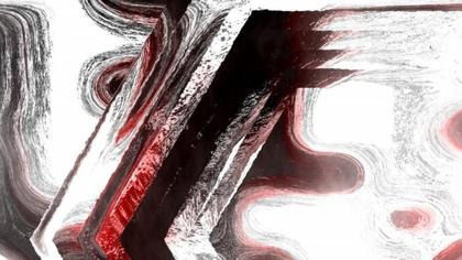 Abstract Brushstroke Composition