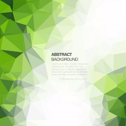 Green Abstract Geometric Polygon Background Image