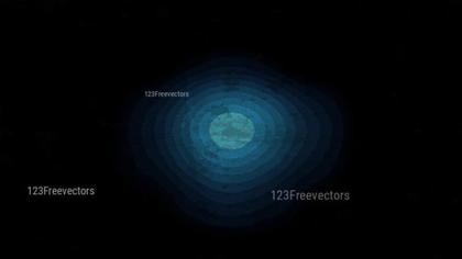 Abstract Blue Circle