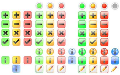 Basic Icons Free Vector Set
