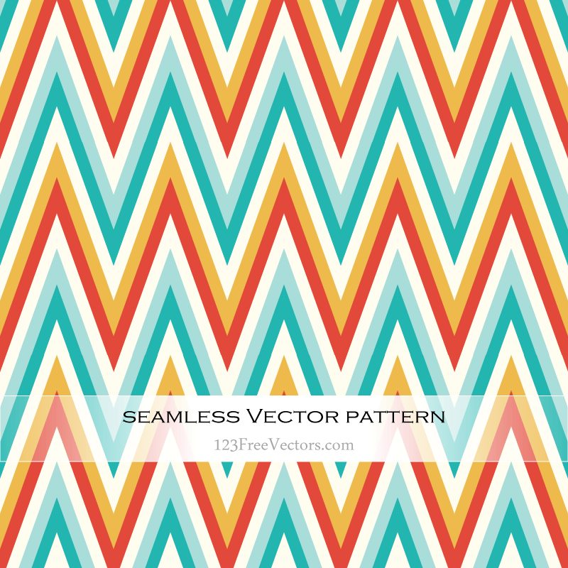 Colorful Chevron Pattern Illustrator