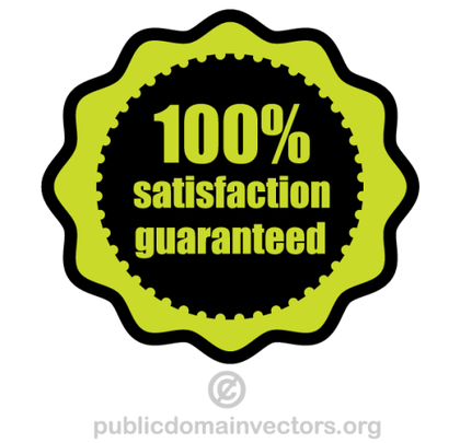 Free 100% Satisfaction Guaranteed Vector