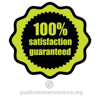 Free 100% Satisfaction Guaranteed Vector