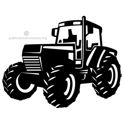 Free Tractor Vector Image