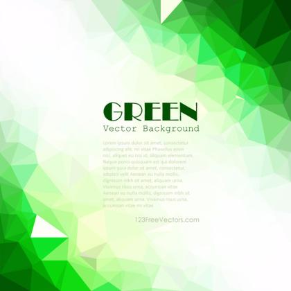 Green Abstract Geometric Polygon Background Free