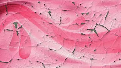 Cracked Pink Background with Abstract Shapes