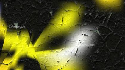 Cracked Texture with Yellow and Black