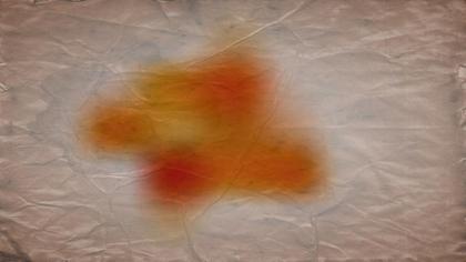 Crumpled Paper With Orange Stain