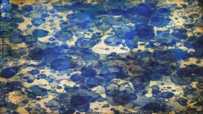 Blue Bubbles on Aged Paper