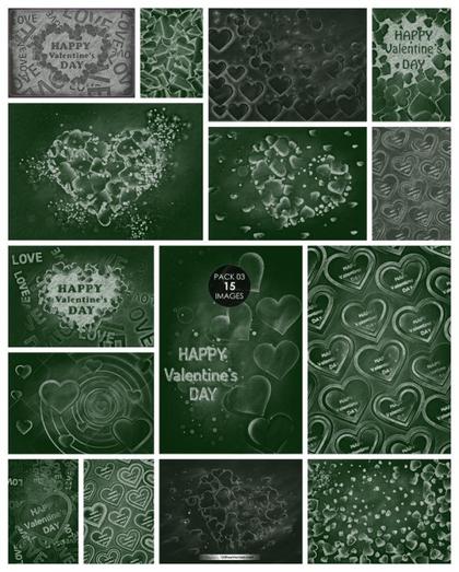 Valentine's Day Chalkboard Graphics