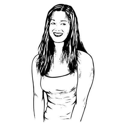 Smiling Woman Illustration