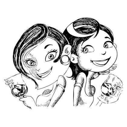 Two Smiling Girls