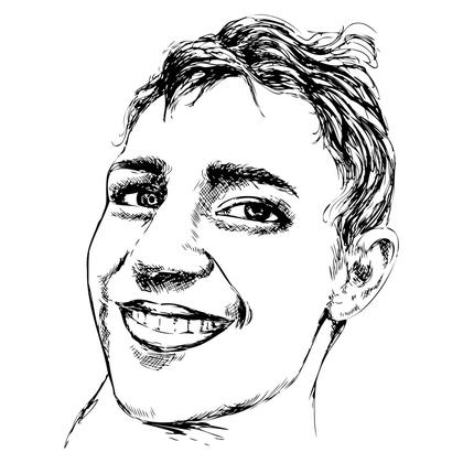 Smiling Face Sketch