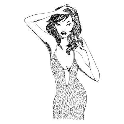 Posing Woman Sketch