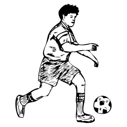 Soccer Player in Action