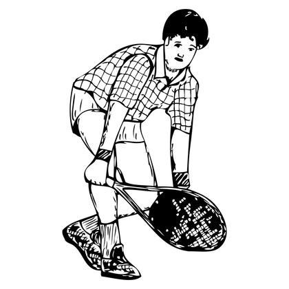 Tennis Player Sketch