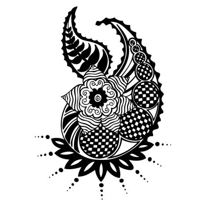 Floral Paisley Ornament