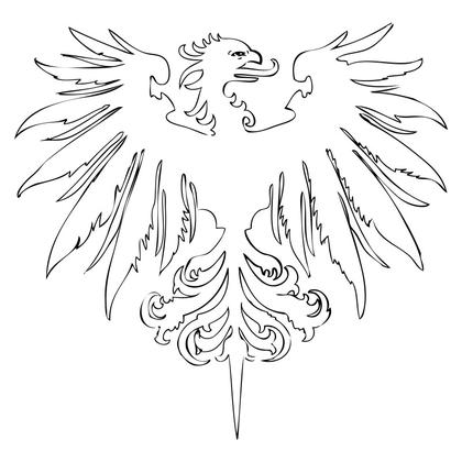 Eagle Emblem Outline