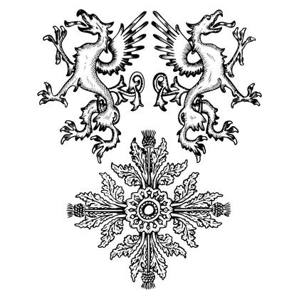 Heraldic Crest Illustration