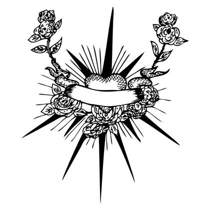 Rose and Heart Emblem