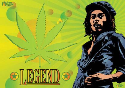 Bob Marley Legend Vector Art