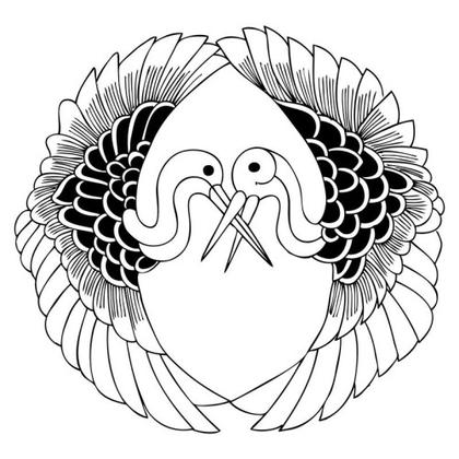 Hand Drawn Storks with Love Vector Image