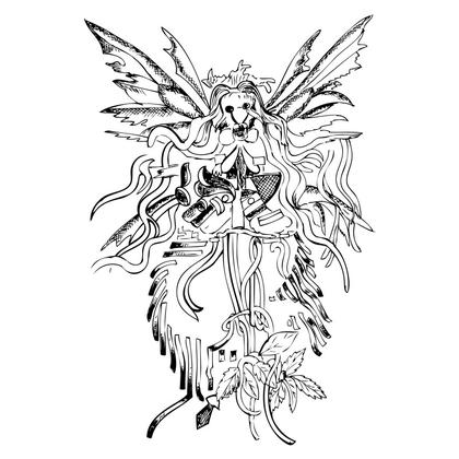 Winged Creature Illustration