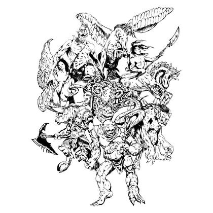 Hand Drawn Creepy Collection: Horror Skull Vector Gallery