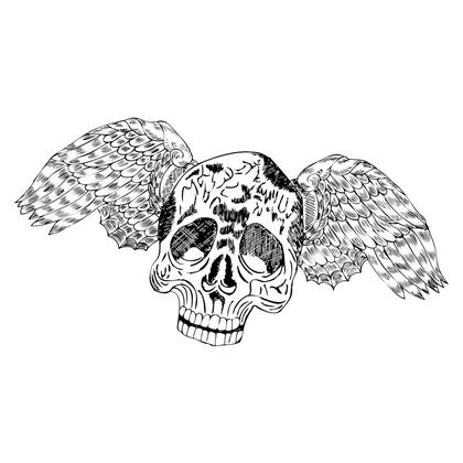 Skull With Wings