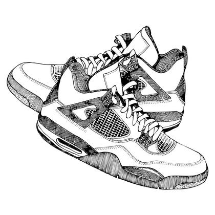 Black and White Sneakers