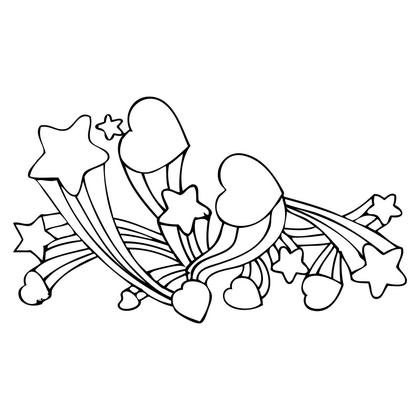 Hearts and Stars Vector